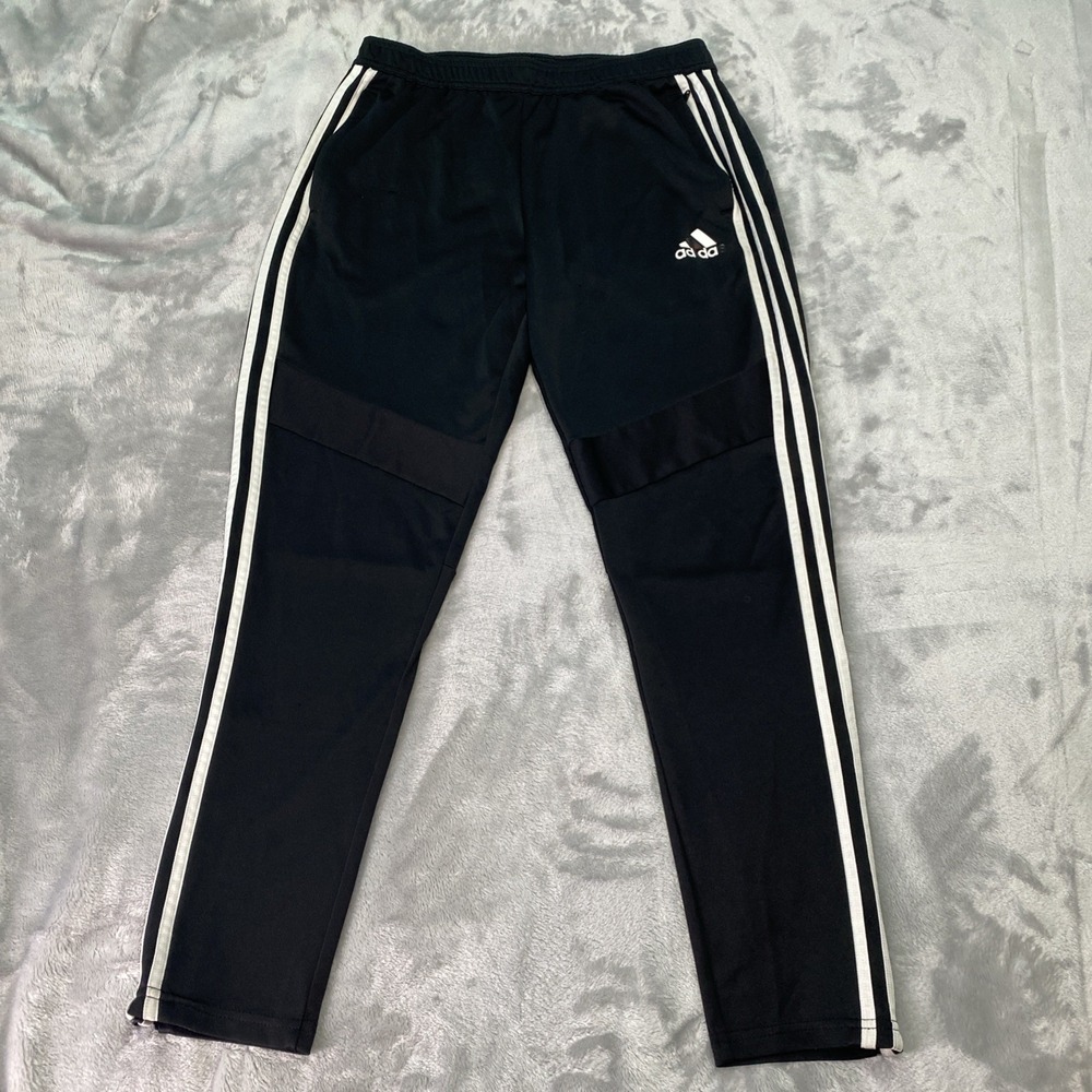 Adidas Tiro Track Pants Mens Medium Black White AeroReady Tapered Soccer Joggers